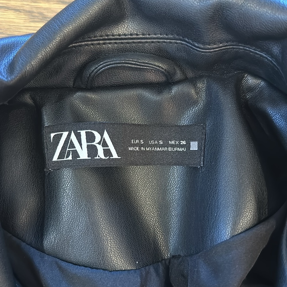 Zara Leather Jacket - Picture 2 of 3